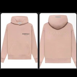 Kids ESSENTIALS Fear of God hoodie - MATTE BLUSH
